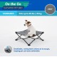Coolaroo On The Go Raised Pet Bed, Large, Grey Coolaroo On The Go Raised Pet Bed, Large, Grey