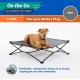 Coolaroo On The Go Raised Pet Bed, Large, Grey Coolaroo On The Go Raised Pet Bed, Large, Grey