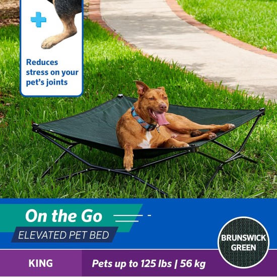 Coolaroo On The Go Raised Pet Bed, Large, Grey Coolaroo On The Go Raised Pet Bed, Large, Grey