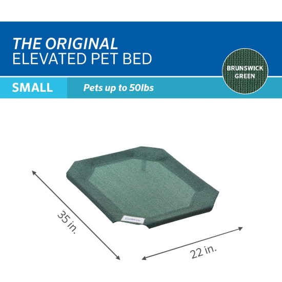 Coolaroo The Original Replacement Elevated Pet Bed Cover, Medium, Aqua Blue Coolaroo The Original Replacement Elevated Pet Bed Cover, Medium, Aqua Blue