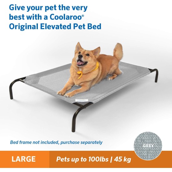 Coolaroo The Original Replacement Elevated Pet Bed Cover, Medium, Aqua Blue Coolaroo The Original Replacement Elevated Pet Bed Cover, Medium, Aqua Blue