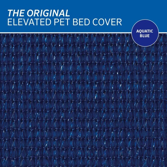 Coolaroo The Original Replacement Elevated Pet Bed Cover, Medium, Aqua Blue Coolaroo The Original Replacement Elevated Pet Bed Cover, Medium, Aqua Blue