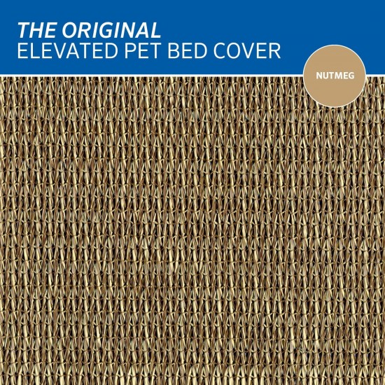 Coolaroo The Original Replacement Elevated Pet Bed Cover, Medium, Aqua Blue Coolaroo The Original Replacement Elevated Pet Bed Cover, Medium, Aqua Blue