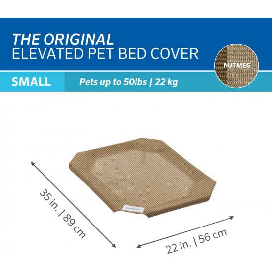 Coolaroo The Original Replacement Elevated Pet Bed Cover, Medium, Aqua Blue Coolaroo The Original Replacement Elevated Pet Bed Cover, Medium, Aqua Blue