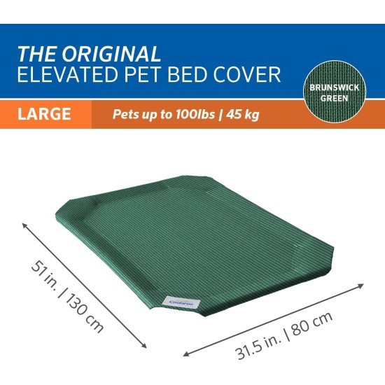 Coolaroo The Original Replacement Elevated Pet Bed Cover, Medium, Aqua Blue Coolaroo The Original Replacement Elevated Pet Bed Cover, Medium, Aqua Blue