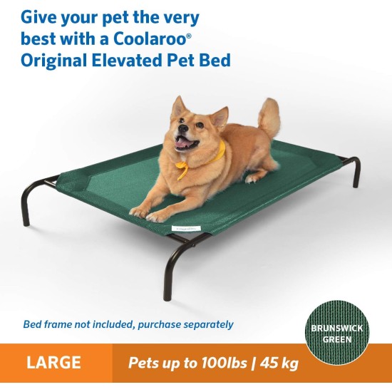 Coolaroo The Original Replacement Elevated Pet Bed Cover, Medium, Aqua Blue Coolaroo The Original Replacement Elevated Pet Bed Cover, Medium, Aqua Blue