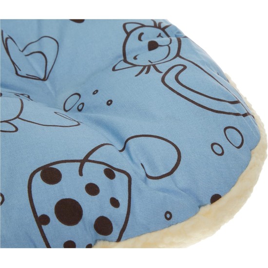 Cosipet Scatty Cat Basket Liner, 18-inch/ 46 cm, Blue Cosipet Scatty Cat Basket Liner, 18-inch/ 46 cm, Blue