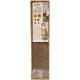 Croci Cat Scratching Post 2 Ply Cardboard Cat Scratching Post with Non-Slip Feet and Catnip Leopard Style 48 x 12.5 x 5cm Croci Cat Scratching Post 2 Ply Cardboard Cat Scratching Post with Non-Slip Feet and Catnip Leopard Style 48 x 12.5 x 5cm