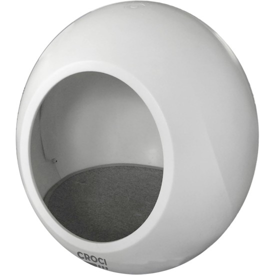 Croci Domus Indoor Cat House 43 x 45.5 cm - Closed, Automatic, Intelligent and Soothing Cat House Thanks to Bed with Adjustable Temperature and 5 Integrated Relaxation Noises Croci Domus Indoor Cat House 43 x 45.5 cm - Closed, Automatic, Intelligent and Soothing Cat House Thanks to Bed with Adjustable Temperature and 5 Integrated Relaxation Noises