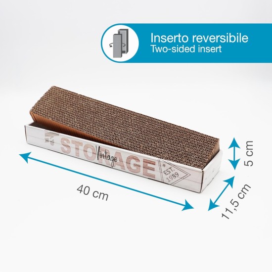 Croci Home Decor Essence Cardboard Scratching Post Oak Size 48 x 5 x 12.5-450 Croci Home Decor Essence Cardboard Scratching Post Oak Size 48 x 5 x 12.5-450