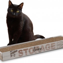 Croci Home Decor Essence Cardboard Scratching Post Oak Size 48 x 5 x 12.5-450 Croci Home Decor Essence Cardboard Scratching Post Oak Size 48 x 5 x 12.5-450