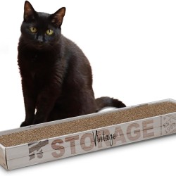 Croci Home Decor Essence Cardboard Scratching Post Oak Size 48 x 5 x 12.5-450 Croci Home Decor Essence Cardboard Scratching Post Oak Size 48 x 5 x 12.5-450