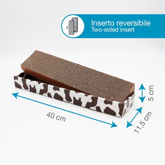 Croci Homedecor 450 Animal Cow Cardboard Scratching Post Size 48 x 5 x 12.5 cm Croci Homedecor 450 Animal Cow Cardboard Scratching Post Size 48 x 5 x 12.5 cm