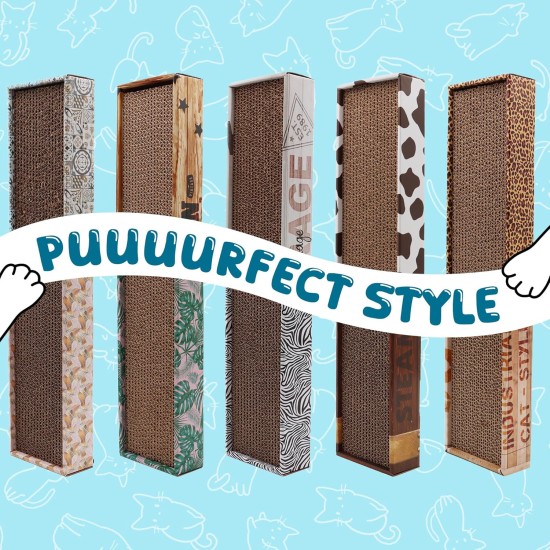 Croci Homedecor 450 Animal Cow Cardboard Scratching Post Size 48 x 5 x 12.5 cm Croci Homedecor 450 Animal Cow Cardboard Scratching Post Size 48 x 5 x 12.5 cm