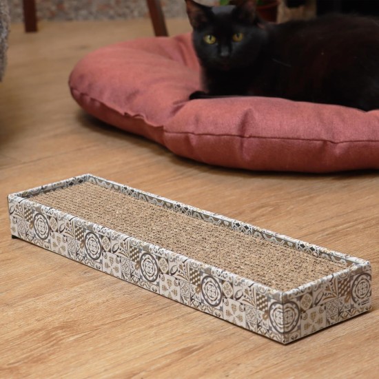 Croci Homedecor Cardboard Scratching Post Texture Pigs 48 x 5 x 12.5-450 cm Croci Homedecor Cardboard Scratching Post Texture Pigs 48 x 5 x 12.5-450 cm