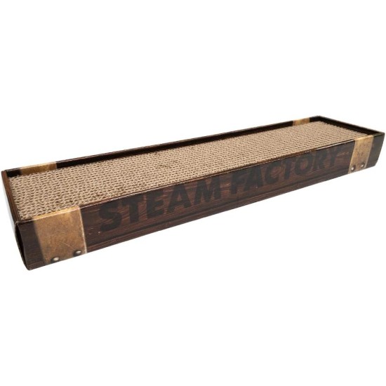 Croci HomedecoreEssence Cardboard Scratching Post for Adult Cats, Rectangular with 2 Reversible Layers, Non-Slip Feet, Catnip Bag Included, 48 x 12.5 x 5 cm Croci HomedecoreEssence Cardboard Scratching Post for Adult Cats, Rectangular with 2 Reversible Layers, Non-Slip Feet, Catnip Bag Included, 48 x 12.5 x 5 cm