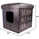 D&D Sleep/Hide/Play Pet-Ottoman, 38 x 38 x 38 cm, Dark Brown D&D Sleep/Hide/Play Pet-Ottoman, 38 x 38 x 38 cm, Dark Brown