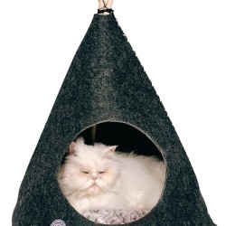 Danish Design Grey Soft Felt Dog Cat Bed 55 x 55 x 64 cm Danish Design Grey Soft Felt Dog Cat Bed 55 x 55 x 64 cm