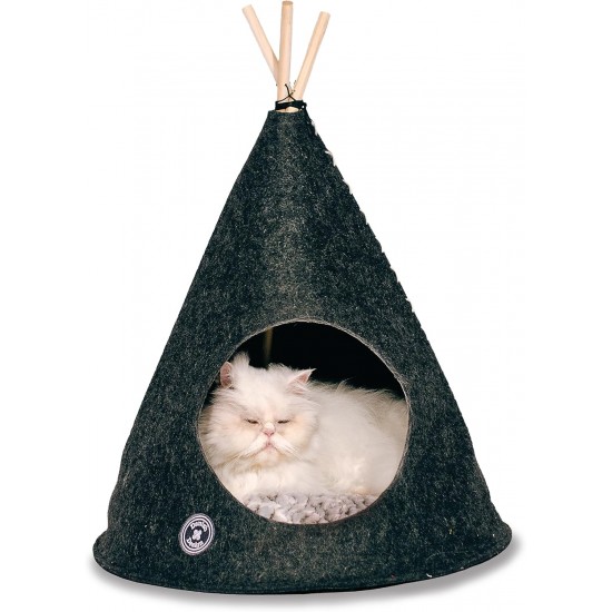 Danish Design Grey Soft Felt Dog Cat Bed 55 x 55 x 64 cm Danish Design Grey Soft Felt Dog Cat Bed 55 x 55 x 64 cm
