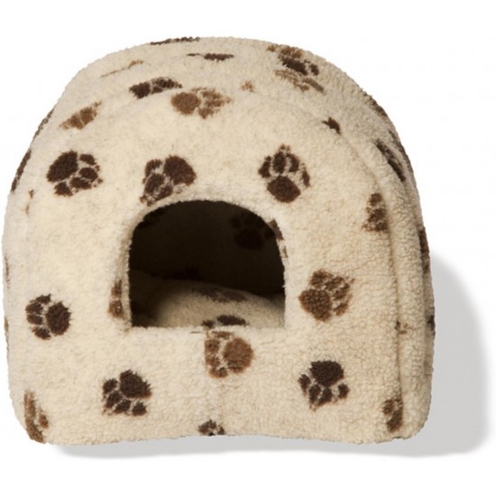 Danish Design Sherpa Fleece Cat Igloo, 41 x 41 cm, Beige Danish Design Sherpa Fleece Cat Igloo, 41 x 41 cm, Beige