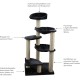 Dehner Cat Tree Simba, Approx. 120 x 48 x 60 cm, Sisal / Plush Dehner Cat Tree Simba, Approx. 120 x 48 x 60 cm, Sisal / Plush