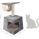 Dehner Corner Cat Scratching Post 63 x 35 x 35 cm Plush Sisal Dark Grey Dehner Corner Cat Scratching Post 63 x 35 x 35 cm Plush Sisal Dark Grey