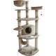 Dehner Edda Cat Scratching Post Approx. 180 x 60 x 60 cm Sisal/Plush Beige Dehner Edda Cat Scratching Post Approx. 180 x 60 x 60 cm Sisal/Plush Beige