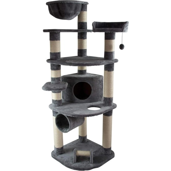Dehner Edda Cat Scratching Post Approx. 180 x 60 x 60 cm Sisal/Plush Beige Dehner Edda Cat Scratching Post Approx. 180 x 60 x 60 cm Sisal/Plush Beige