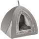Dehner Findus Cat Cuddly Cave Approx. 40 x 40 x 35 cm Polyester Grey Dehner Findus Cat Cuddly Cave Approx. 40 x 40 x 35 cm Polyester Grey