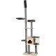 Dehner Lieblinge Bombay Cat Tree Height Adjustable Climbing Tree for Cats Approx. 68 x 234-259 x 48 cm Plush / Chipboard / Paper Brown / Grey Dehner Lieblinge Bombay Cat Tree Height Adjustable Climbing Tree for Cats Approx. 68 x 234-259 x 48 cm Plush / Chipboard / Paper Brown / Grey