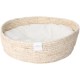 Dehner Premium Lovely Cuddly Bed Good Sleep Diameter 38 cm Height 13 cm Natural Material / Plush White / Beige Dehner Premium Lovely Cuddly Bed Good Sleep Diameter 38 cm Height 13 cm Natural Material / Plush White / Beige
