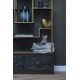 Designed by Lotte Fluco Cat Basket, Velvet, Grey, 45 x 45 x 35 cm Designed by Lotte Fluco Cat Basket, Velvet, Grey, 45 x 45 x 35 cm