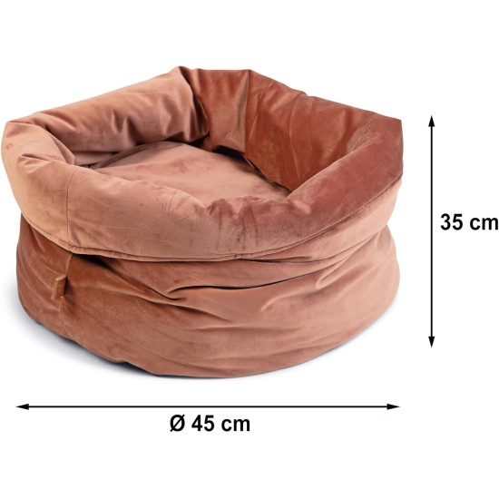 Designed by Lotte Fluco Cat Basket, Velvet, Grey, 45 x 45 x 35 cm Designed by Lotte Fluco Cat Basket, Velvet, Grey, 45 x 45 x 35 cm