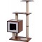 Designer cat furniture with cave and play ball, scratching post and bed Designer cat furniture with cave and play ball, scratching post and bed