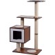 Designer cat furniture with cave and play ball, scratching post and bed Designer cat furniture with cave and play ball, scratching post and bed