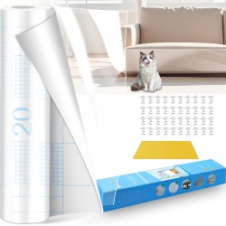 Dictien 40 x 500 cm Scratch Protection Sofa Cat, Anti-Scratch Film for Cats, Transparent Adhesive Film, for Protection of Furniture, Sofas, Doors and Walls from Cat Scratches Dictien 40 x 500 cm Scratch Protection Sofa Cat, Anti-Scratch Film for Cats, Transparent Adhesive Film, for Protection of Furniture, Sofas, Doors and Walls from Cat Scratches