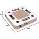 District 70 SPY - Interactive Cat Toy for Cats Made of Corrugated Cardboard with Marble Track - 35 x 35 x 6 cm (One Size) - Black District 70 SPY - Interactive Cat Toy for Cats Made of Corrugated Cardboard with Marble Track - 35 x 35 x 6 cm (One Size) - Black
