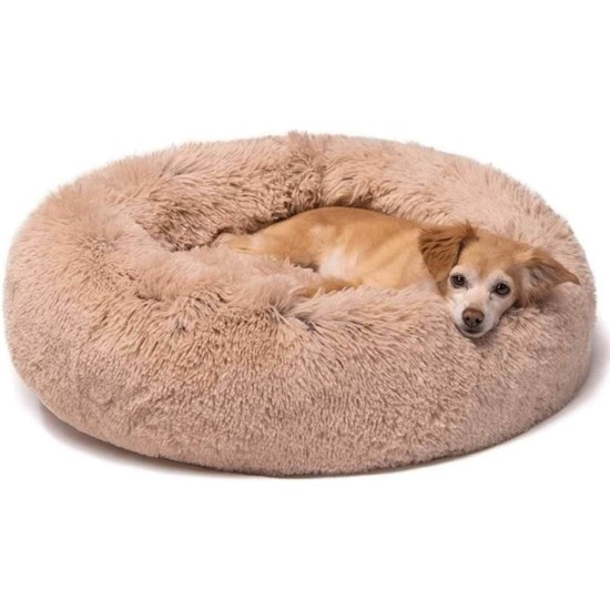 Dog Basket Cat Bed Dog Cushion Cat Bed Soft Cushion Anti-Stress Cushion Dream Catcher Round Cushion Diameter 60cm Beige Dog Basket Cat Bed Dog Cushion Cat Bed Soft Cushion Anti-Stress Cushion Dream Catcher Round Cushion Diameter 60cm Beige