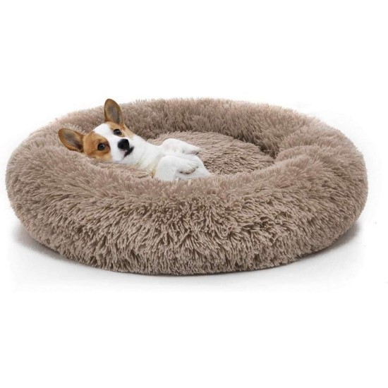 Dog Basket Cat Bed Dog Cushion Cat Bed Soft Cushion Anti-Stress Cushion Dream Catcher Round Cushion Diameter 60cm Beige Dog Basket Cat Bed Dog Cushion Cat Bed Soft Cushion Anti-Stress Cushion Dream Catcher Round Cushion Diameter 60cm Beige