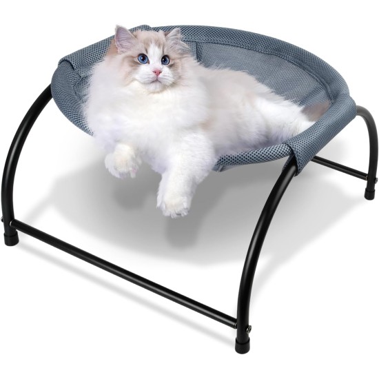 Dokeno Cat Hammock, Cat Bed, Cat Lounger, Cat Sofa, Pet Bed, Cat Sleeping Area, Cat Bed, Breathable, Cat Sleeping Bed, Grey, 43 x 43 x 24 cm Dokeno Cat Hammock, Cat Bed, Cat Lounger, Cat Sofa, Pet Bed, Cat Sleeping Area, Cat Bed, Breathable, Cat Sleeping Bed, Grey, 43 x 43 x 24 cm
