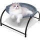 Dokeno Cat Hammock, Cat Bed, Cat Lounger, Cat Sofa, Pet Bed, Cat Sleeping Area, Cat Bed, Breathable, Cat Sleeping Bed, Grey, 43 x 43 x 24 cm Dokeno Cat Hammock, Cat Bed, Cat Lounger, Cat Sofa, Pet Bed, Cat Sleeping Area, Cat Bed, Breathable, Cat Sleeping Bed, Grey, 43 x 43 x 24 cm
