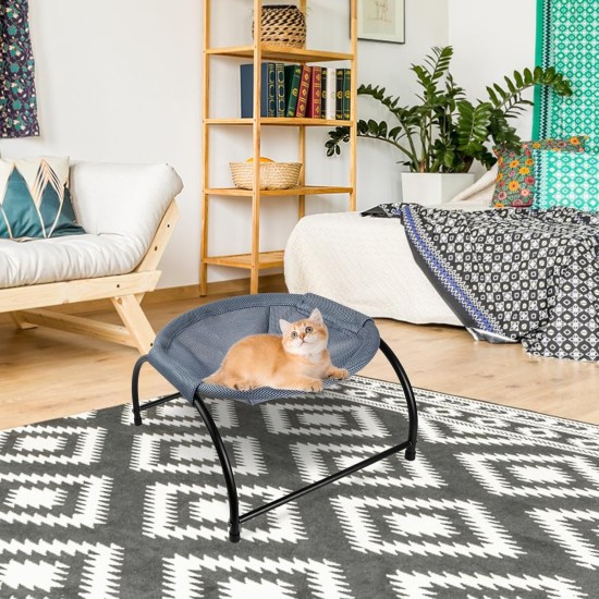 Dokeno Cat Hammock, Cat Bed, Cat Lounger, Cat Sofa, Pet Bed, Cat Sleeping Area, Cat Bed, Breathable, Cat Sleeping Bed, Grey, 43 x 43 x 24 cm Dokeno Cat Hammock, Cat Bed, Cat Lounger, Cat Sofa, Pet Bed, Cat Sleeping Area, Cat Bed, Breathable, Cat Sleeping Bed, Grey, 43 x 43 x 24 cm