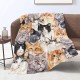 Domgoge Cuddly Blanket with Cat Blanket for Children Girls Flannel Fleece Blanket with Cute Cat for Cat Lovers Plush Blanket Cat Gift Fluffy Blankets Sofa Couch Domgoge Cuddly Blanket with Cat Blanket for Children Girls Flannel Fleece Blanket with Cute Cat for Cat Lovers Plush Blanket Cat Gift Fluffy Blankets Sofa Couch