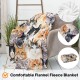 Domgoge Cuddly Blanket with Cat Blanket for Children Girls Flannel Fleece Blanket with Cute Cat for Cat Lovers Plush Blanket Cat Gift Fluffy Blankets Sofa Couch Domgoge Cuddly Blanket with Cat Blanket for Children Girls Flannel Fleece Blanket with Cute Cat for Cat Lovers Plush Blanket Cat Gift Fluffy Blankets Sofa Couch