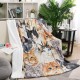 Domgoge Cuddly Blanket with Cat Blanket for Children Girls Flannel Fleece Blanket with Cute Cat for Cat Lovers Plush Blanket Cat Gift Fluffy Blankets Sofa Couch Domgoge Cuddly Blanket with Cat Blanket for Children Girls Flannel Fleece Blanket with Cute Cat for Cat Lovers Plush Blanket Cat Gift Fluffy Blankets Sofa Couch