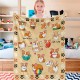 Domgoge Cuddly Blanket with Cat Blanket for Children Girls Flannel Fleece Blanket with Cute Cat for Cat Lovers Plush Blanket Cat Gift Fluffy Blankets Sofa Couch Domgoge Cuddly Blanket with Cat Blanket for Children Girls Flannel Fleece Blanket with Cute Cat for Cat Lovers Plush Blanket Cat Gift Fluffy Blankets Sofa Couch