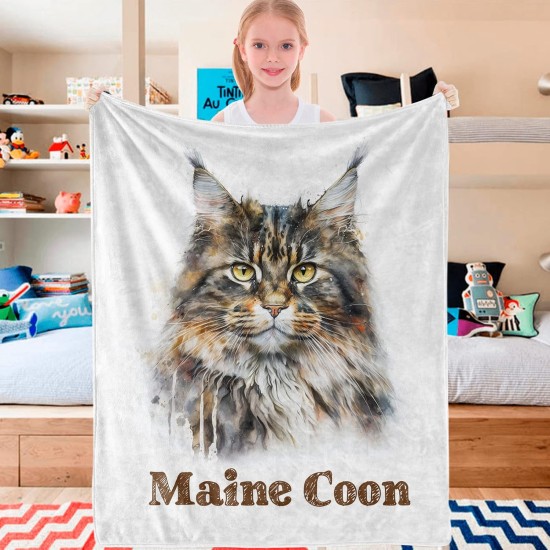Domgoge Cuddly Blanket with Cat Blanket for Children Girls Flannel Fleece Blanket with Cute Cat for Cat Lovers Plush Blanket Cat Gift Fluffy Blankets Sofa Couch Domgoge Cuddly Blanket with Cat Blanket for Children Girls Flannel Fleece Blanket with Cute Cat for Cat Lovers Plush Blanket Cat Gift Fluffy Blankets Sofa Couch