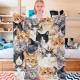 Domgoge Cuddly Blanket with Cat Blanket for Children Girls Flannel Fleece Blanket with Cute Cat for Cat Lovers Plush Blanket Cat Gift Fluffy Blankets Sofa Couch Domgoge Cuddly Blanket with Cat Blanket for Children Girls Flannel Fleece Blanket with Cute Cat for Cat Lovers Plush Blanket Cat Gift Fluffy Blankets Sofa Couch