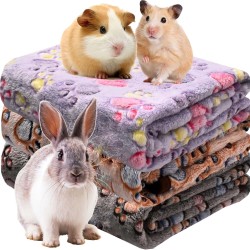 Duscdesp Guinea Pig Blanket, Pack of 3 Small Washable Small Animal Fleece Bed Mat, Reusable Pet Blankets, Fleece Blankets, Cage Inserts for Hamsters, Rabbits, Kittens (60 x 40 cm) Duscdesp Guinea Pig Blanket, Pack of 3 Small Washable Small Animal Fleece Bed Mat, Reusable Pet Blankets, Fleece Blankets, Cage Inserts for Hamsters, Rabbits, Kittens (60 x 40 cm)