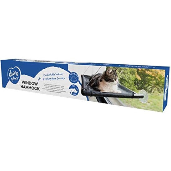 Duvo Window Hammock for Cats Black 66 x 40 x 2.5 cm Duvo Window Hammock for Cats Black 66 x 40 x 2.5 cm